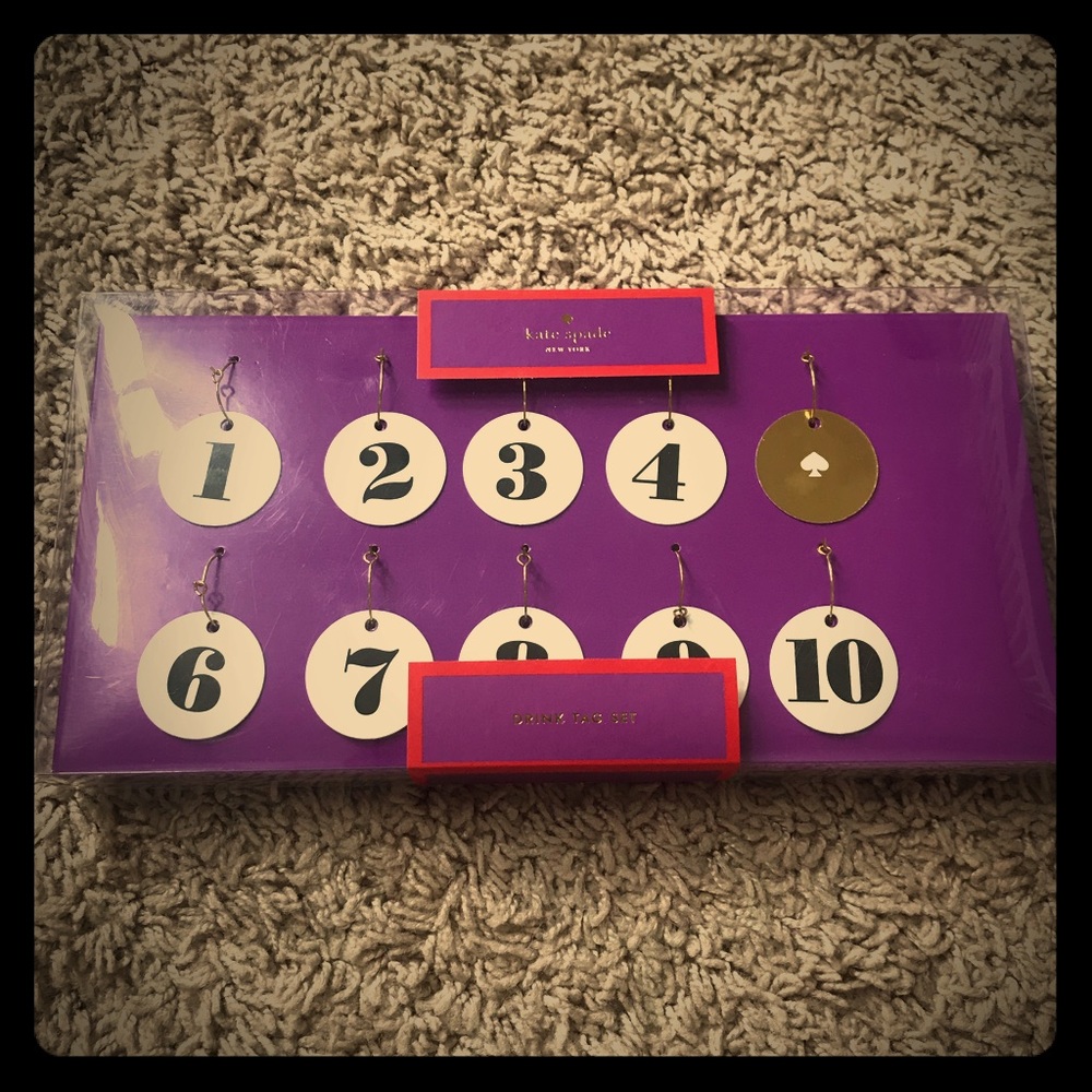 Kate Spade Drink Tag Set